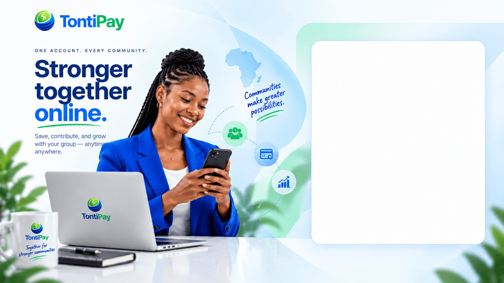 Accédez à toutes vos communautés TontiPay